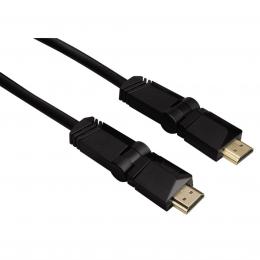 Hama HDMI kabel vidlice-vidlice, oton vidlice (2 osy), pozlacen, 3 , 3 m