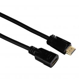 Hama HDMI prodluovac kabel vidlice-zsuvka, pozlacen, 3 , 3 m