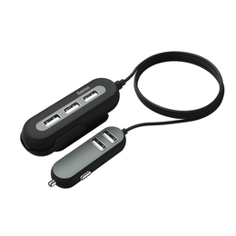 Hama kabelov USB nabjeka do vozidla 2 3, AutoDetect, 10 A, 2 m