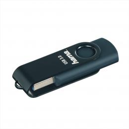 Hama USB 3.0 Flash Drive Rotate, 64 GB, 70 MB/s, petrolejov modr