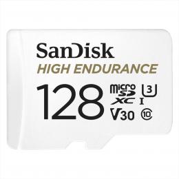 SanDisk microSDXC High Endurance Video 128 GB C 10 U3 V30, adaptr