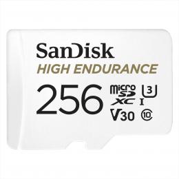 SanDisk microSDXC High Endurance Video 256 GB C 10 U3 V30, adaptr