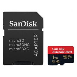 SanDisk Extreme Pro microSDXC 1 TB 170 MB/s A2 C10 V30 UHS-I U3, adaptr, NHRADA 214508