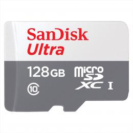 SanDisk Ultra microSDXC 128GB 100MB/s Class 10 UHS-I, s adaptrem