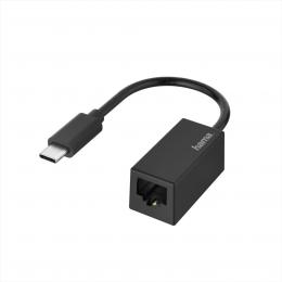 Hama sov adaptr USB-C - RJ45, Gigabit Ethernet