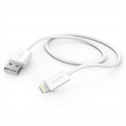 Hama MFi USB kabel pro Apple, USB-A Lightning 1 m, bil