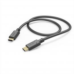 Hama kabel USB-C 2.0 typ C-C 1,5 m, ern