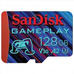 SanDisk GamePlay microSDXC UHS-I Card, 128 GB GamingmicroSDXC,190 MB/s (ten),130 MB/s (zpis)