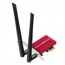Cudy AX5400 Wi-Fi 6E PCI-Express sov karta, Tri-Band, ext. antna (WE3000S)