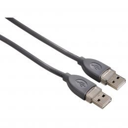 Hama USB kabel typ A-A, propojovac, 1,8m, ed, blistr