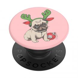 PopSockets PopGrip Gen.2, Holiday Pug, vnon mopslk