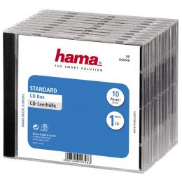 Hama CD BOX nhradn obal, 10ks/bal, transparentn/ern