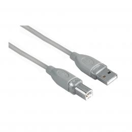Hama USB kabel typ A-B, 3m, ed, blistr