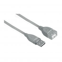 Hama USB kabel typ A-A, prodluovac, 3m, ed, blistr